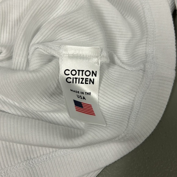 NWT cotton citizen Verona crew shirt in white. - Picture 5 of 5